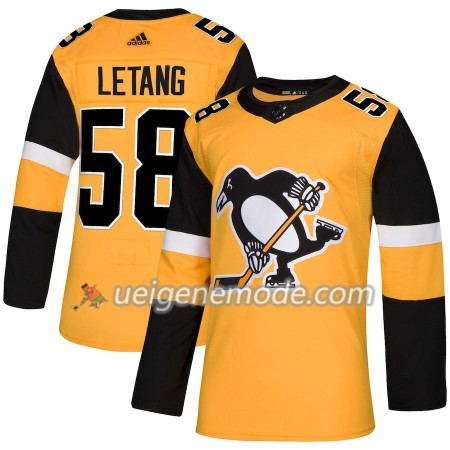 Herren Eishockey Pittsburgh Penguins Trikot Kris Letang 58 Adidas Alternate 2018-19 Authentic